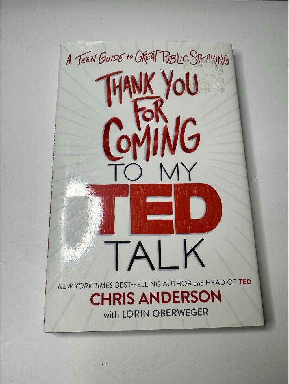 Thank You For Coming To My TED Talk Book Chris Anderson Hardcover Dust Jacket